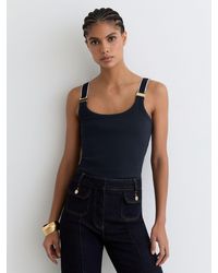 Reiss - Stretch-Cotton Hardware-Detail Vest - Lyst