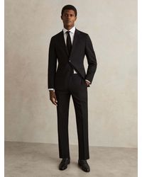 Reiss - Promise - Black Slim-fit Wool-blend Suit Trousers, 36w X 33l (uk 36 L) - Lyst
