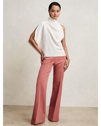 Reiss - One-Shoulder Draped Top - Lyst