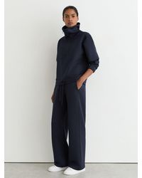 Reiss - Premium Interlock Half-Zip Sweatshirt - Lyst