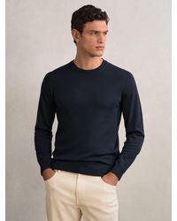 Reiss - Merino-Wool Crew-Neck Jumper - Lyst