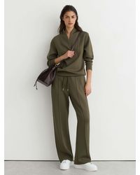 Reiss - Premium Interlock Shawl-Neck Sweatshirt With - Lyst