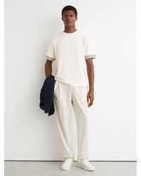 Reiss - Textured Tape-Cuff Modern-Fit T-Shirt - Lyst