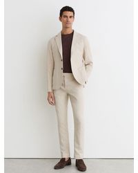Reiss - Garment-Dyed Piqué Suit Trousers Tailored-Fit - Lyst