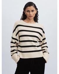 PAIGE - Wool Blend Jumper, Stripes - Lyst