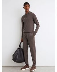 Reiss - Merino Wool Drawstring Hoodie - Lyst