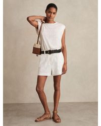 Reiss - Linen Shorts - Lyst