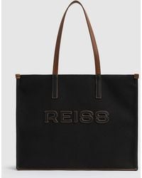 Reiss - Canvas Logo Tote Bag - Lyst
