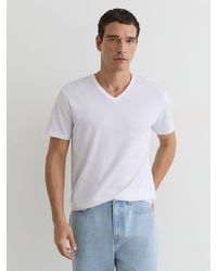 Reiss - Cotton V-Neck Tailored-Fit T-Shirt - Lyst