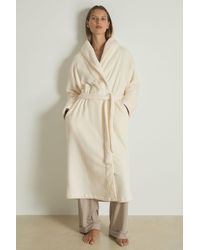 Reiss - Fleece Dressing Gown - Lyst