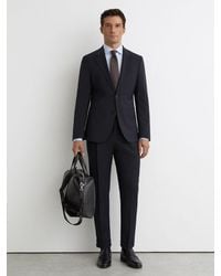 Reiss - Promise Tailored Fit Side-Adjuster Suit Trousers Wool-Blend - Lyst