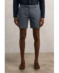 Reiss - Wicket - Airforce Blue Regular Length Cotton Chino Shorts With Stretch, 38 - Lyst