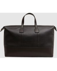 Reiss - Carter - Chocolate Leather Holdall, One - Lyst