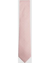 Reiss - Liam - Soft Pink Liam Polka Dot Tie, One - Lyst