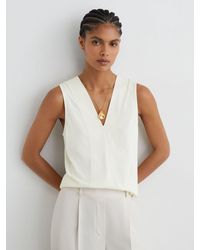 Reiss - Mira V-Neck Shell Top - Lyst