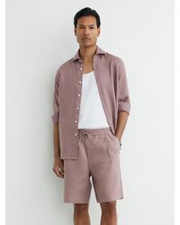 Reiss - Linen Drawstring Shorts - Lyst