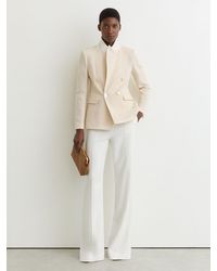 Reiss - Wide-Leg Seam-Detail Trousers - Lyst
