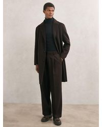 Reiss - Wool-Blend Single-Breasted Overcoat - Lyst