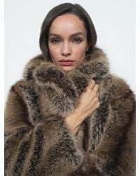 Reiss - Faux-Fur Coat - Lyst