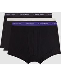 Calvin Klein - Calvin Black Multi Underwear Trunks 3 Pack - Lyst