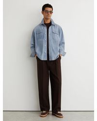 Reiss - Relaxed-Fit Belted Trousers - Lyst