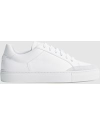Reiss - Ashley - Leather Trainers - Lyst