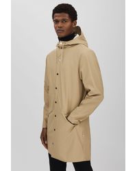 Rains - Longline Hooded Raincoat - Lyst