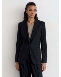 Reiss - Petite Wool-Blend Single-Breasted Suit Blazer - Lyst
