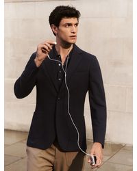 Reiss - Slim-Fit Single-Breasted Jersey Suit Blazer - Lyst