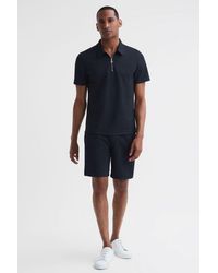 Reiss - Malin - Navy Slim Fit Drawstring Shorts - Lyst