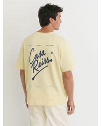 Reiss - Cotton Logo Short-Sleeve Relaxed T-Shirt - Lyst