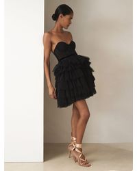 Reiss - Tillie - Black | Royal Ballet Tulle Mini Dress, Us 4 - Lyst