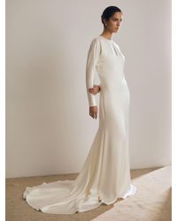 Reiss - Clemence - White Atelier Duchess Satin Bridal Maxi Dress, Us 2 - Lyst
