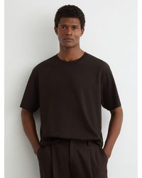 Reiss - Cotton Pigment-Dyed Relaxed-Fit T-Shirt - Lyst