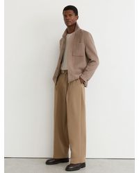 Reiss - Relaxed-Fit Belted Trousers - Lyst