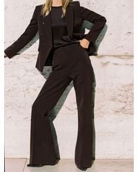 Reiss - Twill Patch-Pocket Flared Trousers - Lyst