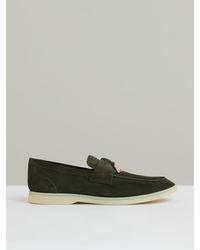 Reiss - Suede Slip On Tassel Loafers - Lyst