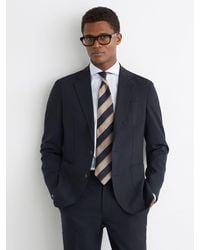 Reiss - Tailored Fit Wool Single-Breasted Travel Suit Blazer - Lyst