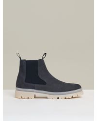Reiss - Suede Contrast Sole Chelsea Boots - Lyst