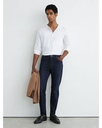 Reiss - Picton - Indigo Blue Wash Washed-denim Slim-fit Jeans, 31w X 31l (uk 31 R) - Lyst
