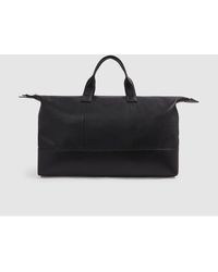 Reiss - Carter - Chocolate Leather Holdall, One - Lyst