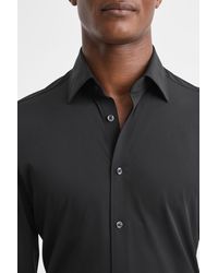Phantom - Slim Fit Button-through Travel Shirt - Lyst