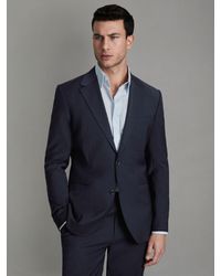 Reiss - Slim-Fit Wool-Blend Single-Breasted Suit Blazer - Lyst