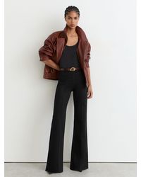 Reiss - Pintuck-Detail Flared Jeans - Lyst