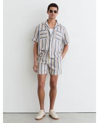 Reiss - Ecru Striped Drawstring Shorts - Lyst