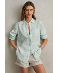 Reiss - Belle Linen Shirt - Lyst