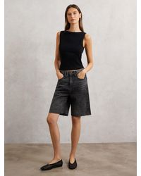GOOD AMERICAN - Good Denim Bermuda Shorts - Lyst