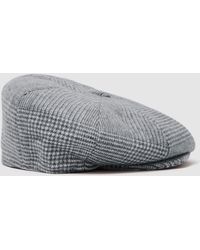 Reiss - Arbor - Grey Wool Baker Boy Cap, M/l - Lyst