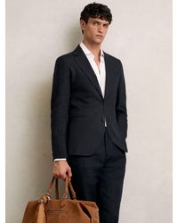 Reiss - Slim-Fit Single Breasted Linen Blazer - Lyst