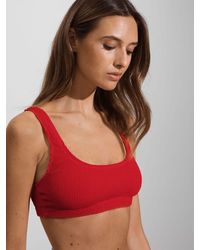 GOOD AMERICAN - Always Fits Textured Bikini Top - Lyst